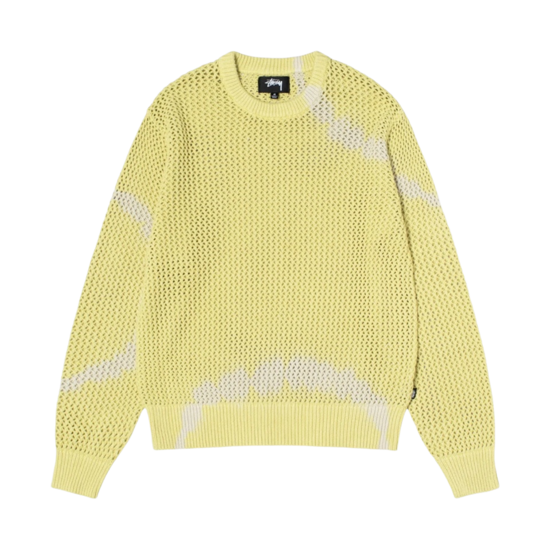스투시 피그먼트 다이드 루즈 게이지 스웨터 타이다이 옐로우(Stussy Pigment Dyed Loose Gauge Sweater Tie Dye Yellow) - 1
