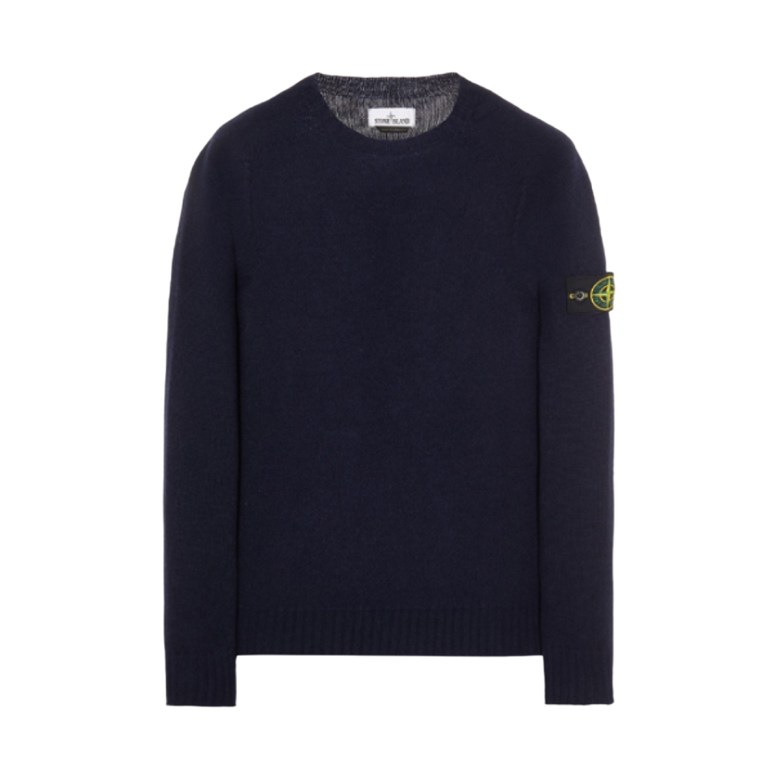 7515505A3-V0020 Stone Island 505A3 Lambswool Crewneck Knit Navy Blue - 21FW