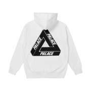 Palace Tri-Chenille Hood White - 21FW