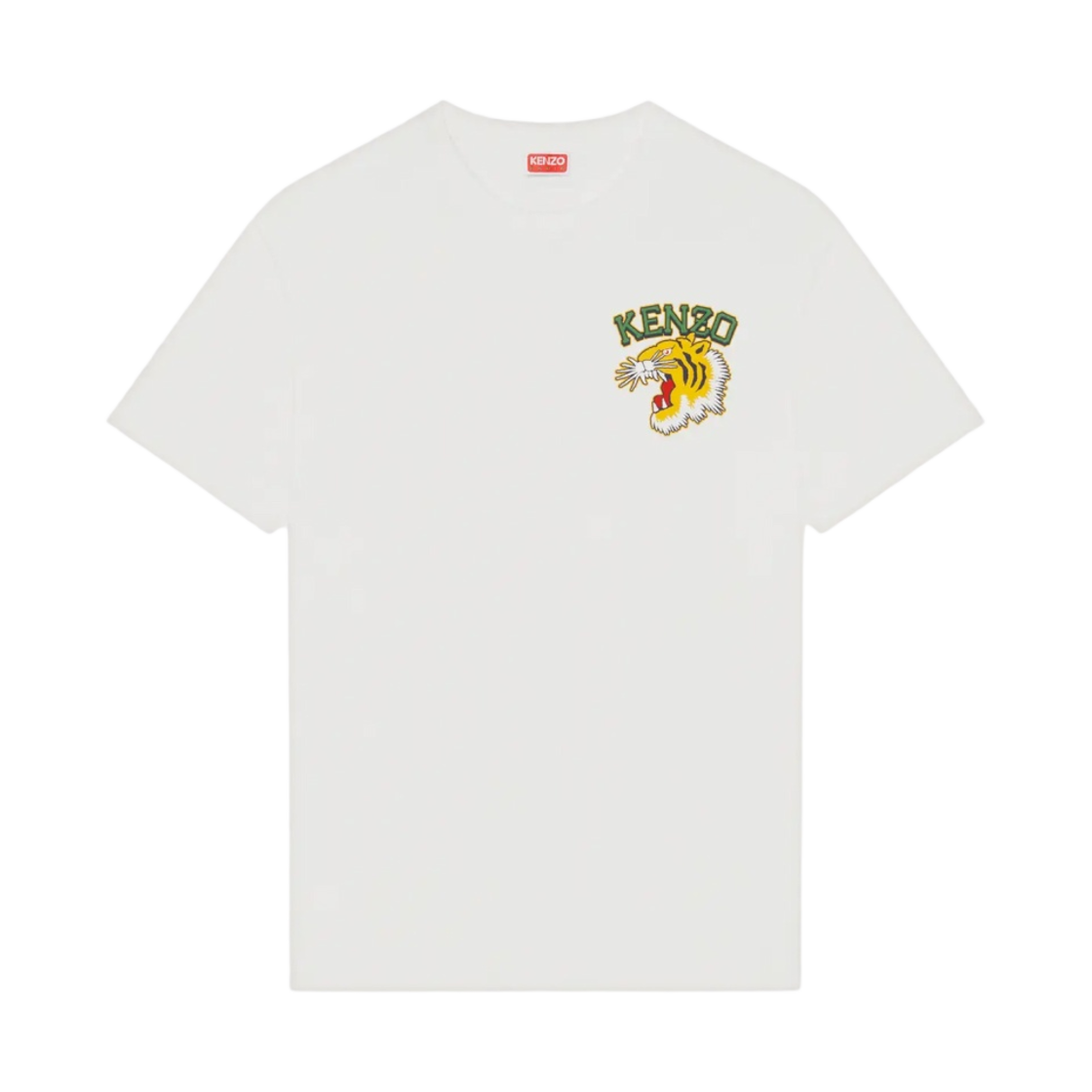 겐조 바시티 정글 타이거 티셔츠 오프 화이트(Kenzo Varsity Jungle Tiger T-Shirt Off White) - 1