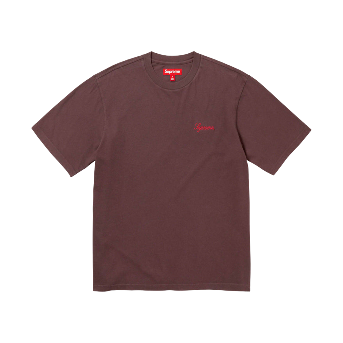 슈프림 워시드 스크립트 숏슬리브 탑 다크 브라운 - 23FW(Supreme Washed Script S/S Top Dark Brown - 23FW) - 1