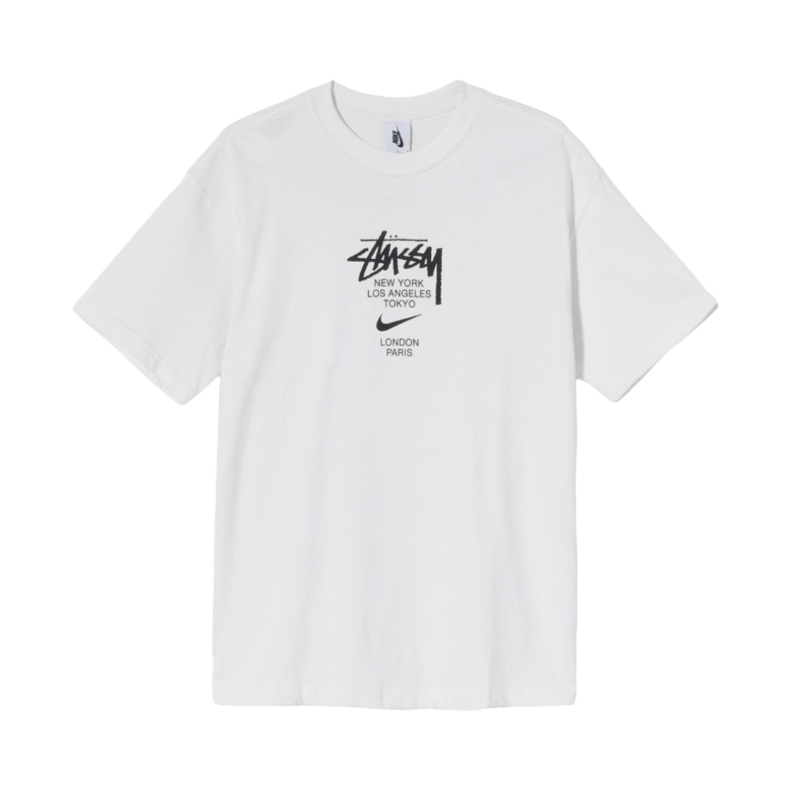 나이키 x 스투시 월드투어 티셔츠 화이트 - 아시아
