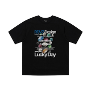 RDVZ Gemstone Printed T-Shirt Black