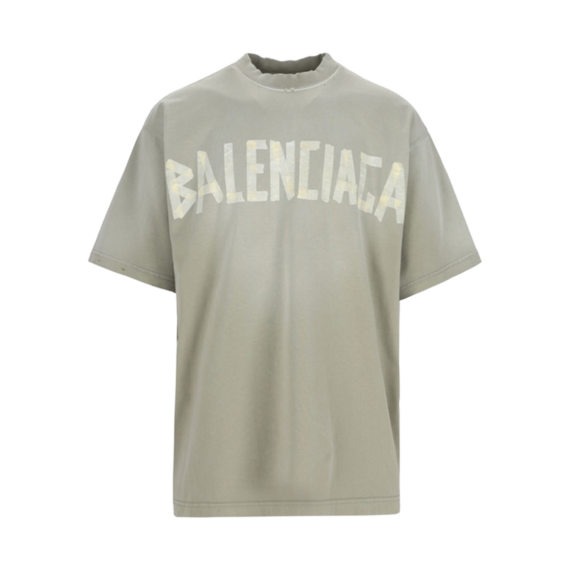 739784TOVA92942 Balenciaga Tape Type Medium Fit T-Shirt Army Green