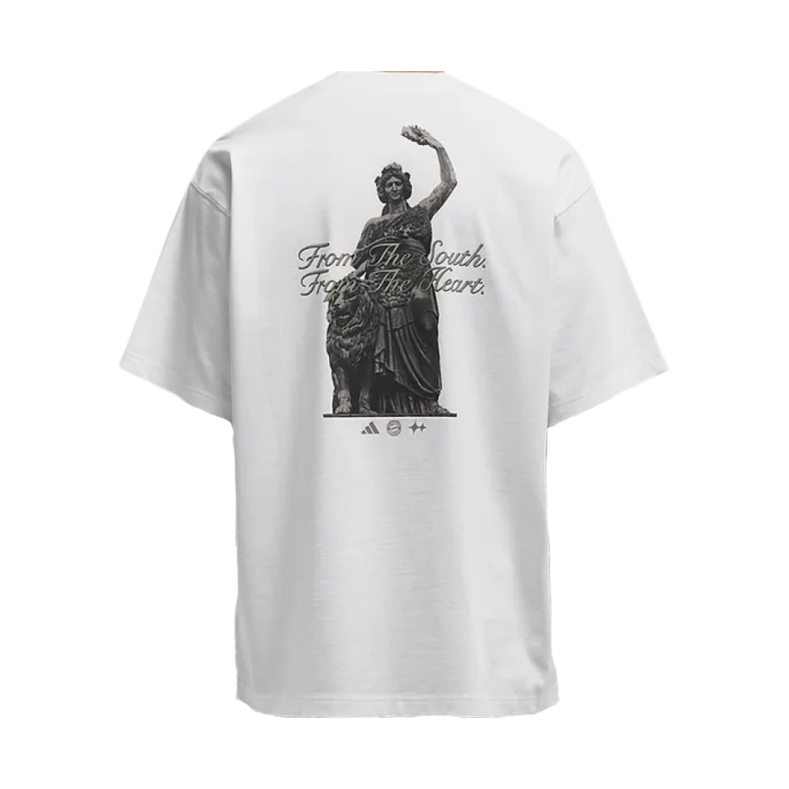 아디다스 x BSTN FC 바이에른 아디컬러 컨템포 티셔츠 화이트 - KR 사이즈(Adidas x BSTN FC Bayern Adicolor Contempo T-Shirt White - KR Sizing)