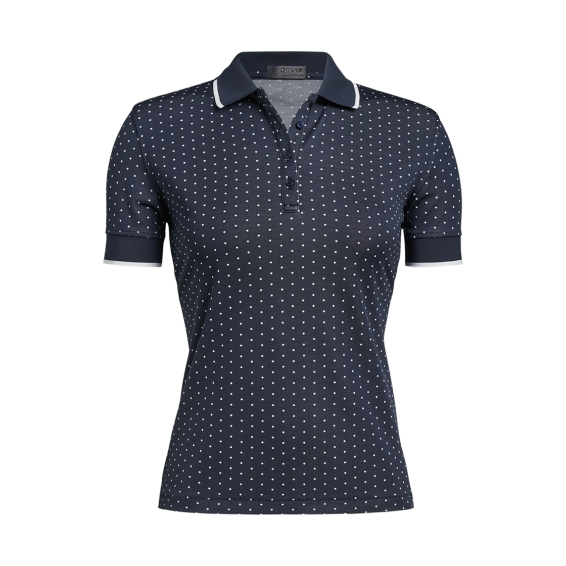 G4LF22K48 (W) G/Fore Polka Dot Jacquard Polo Twilight