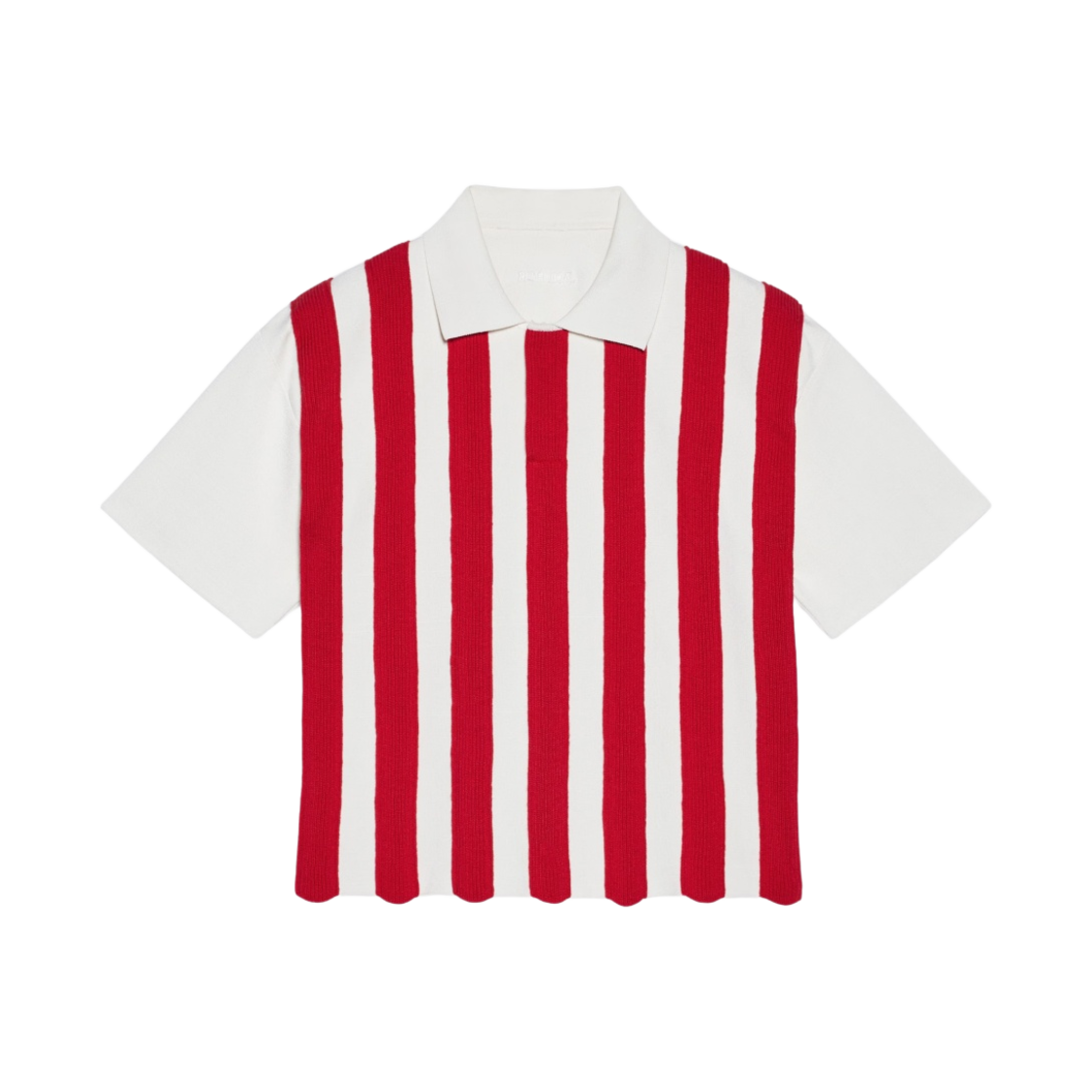 자크뮈스 르 폴로 마이유 올라 스트라이프 럭비 폴로 멀티 레드(Jacquemus Le Polo Maille Ola Striped Rugby Polo Multi Red) - 1