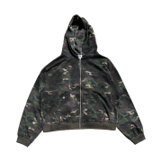 PACOSPLY Dirty Metal Zip Up Hoodie Camo