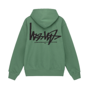 Stussy Flipped Zip Hoodie Green