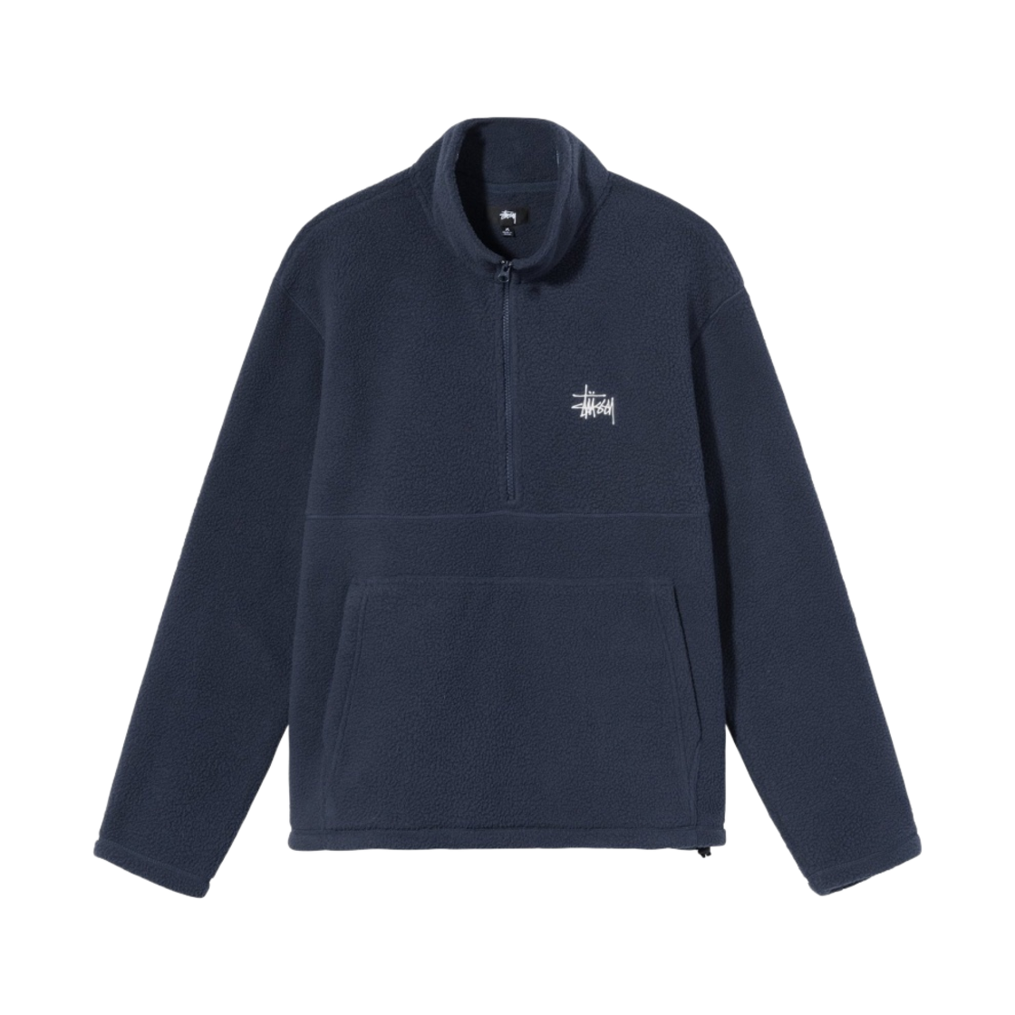 스투시 하프 집 모크넥 네이비