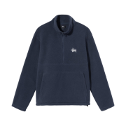Stussy Half Zip Mock Neck Navy