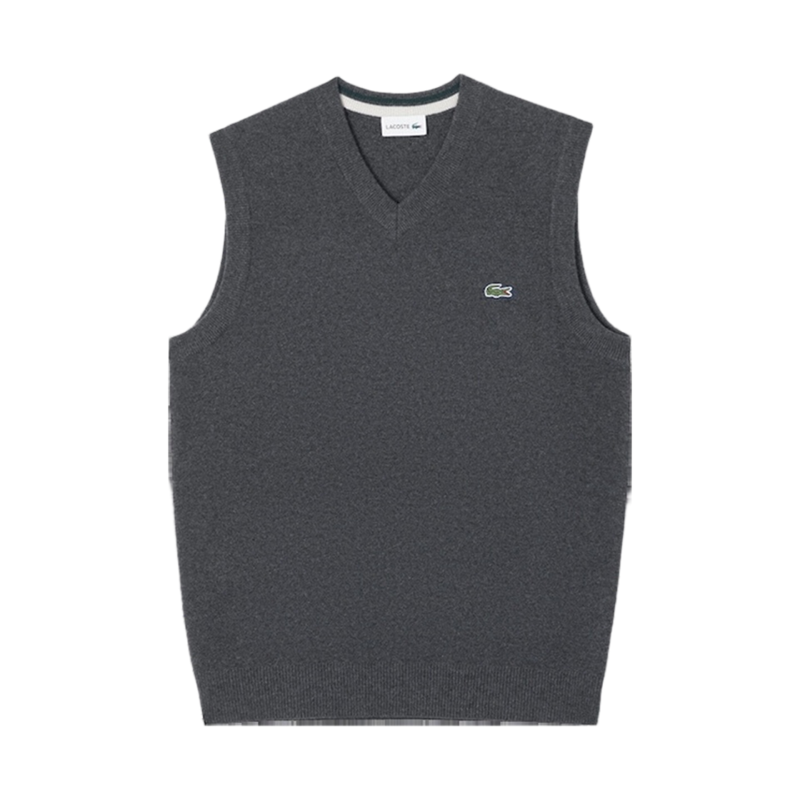 라코스테 브이넥 풀오버 베스트 그레이(Lacoste V-Neck Pullover Vest Grey) - 1