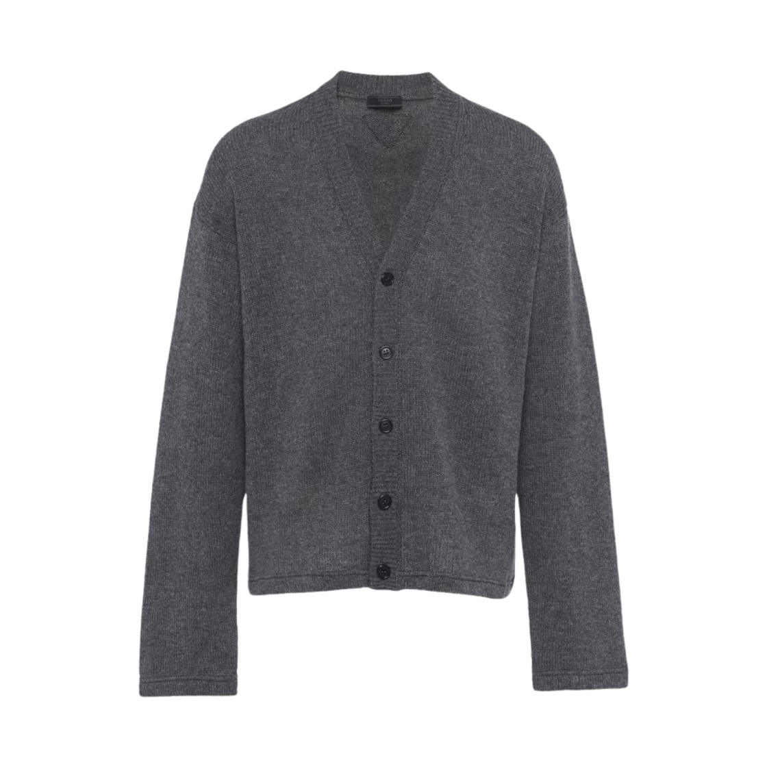 UMG227-111O-F0480 Prada Cashmere Cardigan Slate Gray - 대표 이미지 #1