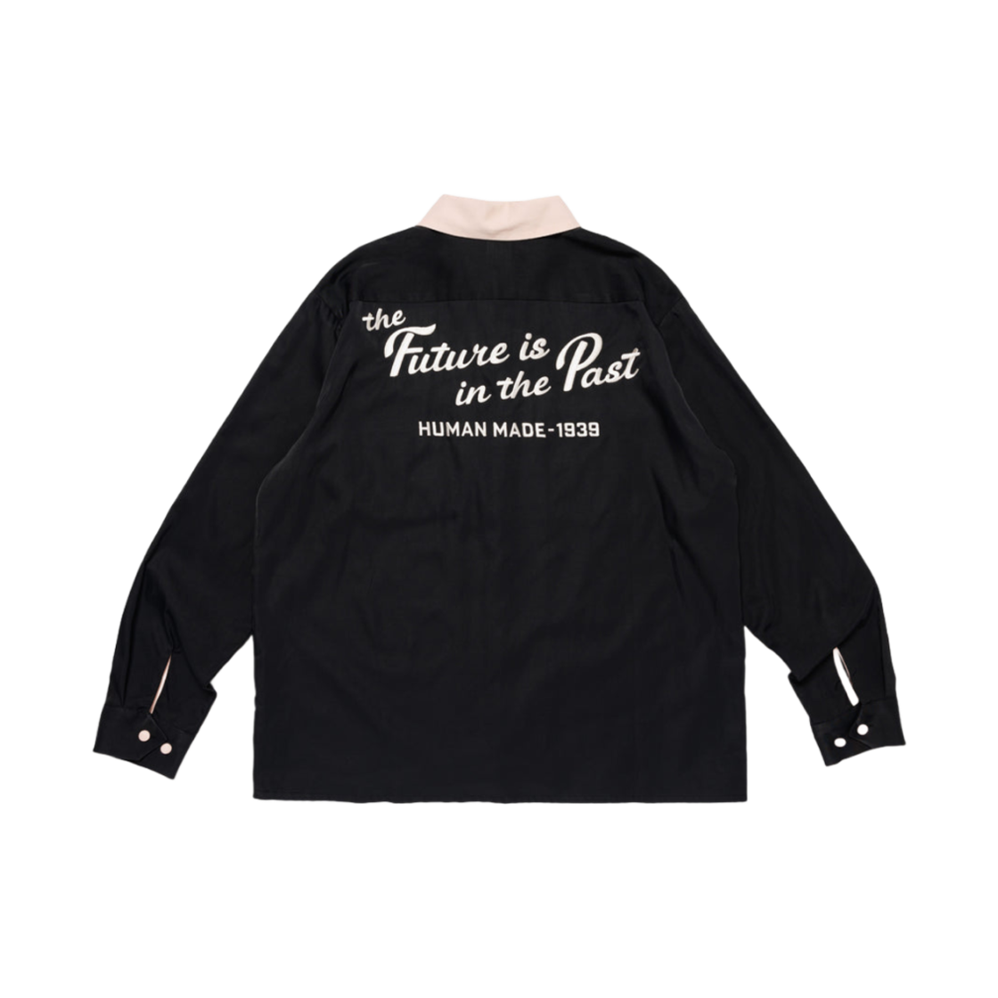 휴먼 메이드 오픈 칼라 셔츠 #1 블랙(Human Made Open Collar Shirt #1 Black) - 2