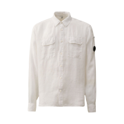 C.P. Company Linen Pocket Shirt Gauze White - 24SS