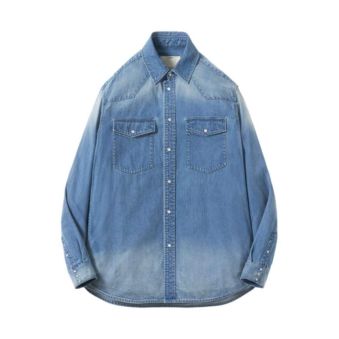 포터리 라이트 데님 셔츠 미드 블루(Pottery Light Denim Shirt Mid Blue)