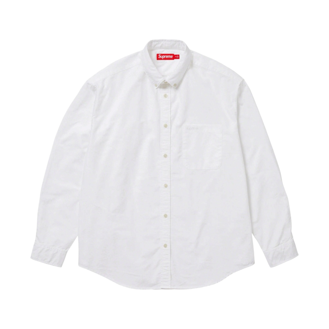 슈프림 루즈핏 옥스포드 셔츠 화이트 - 23FW(Supreme Loose Fit Oxford Shirt White - 23FW) - 1