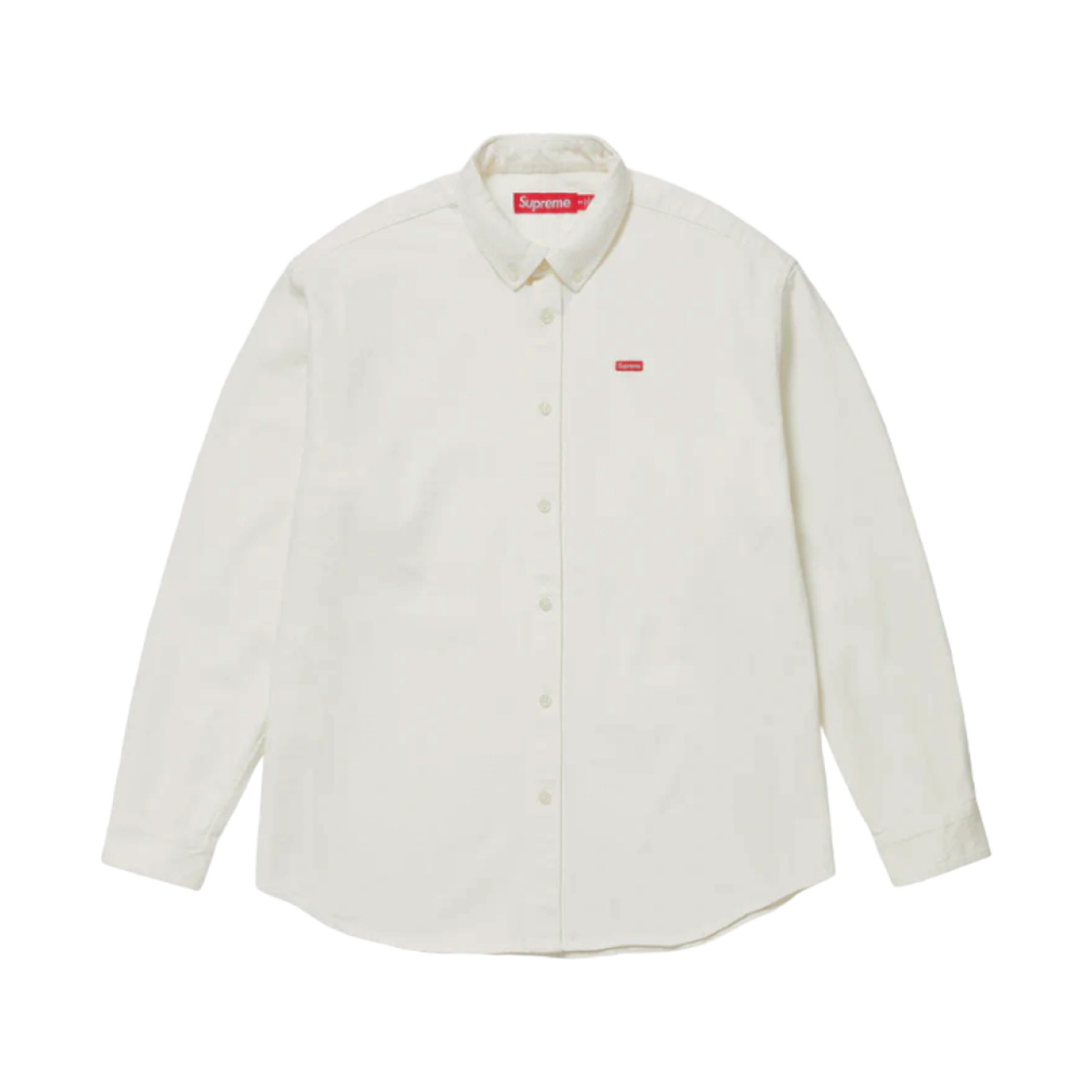 슈프림 스몰 박스 셔츠 화이트 데님 - 24FW(Supreme Small Box Shirt White Denim - 24FW)