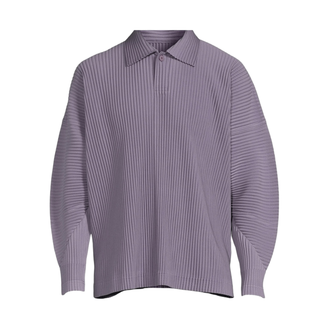 옴므 플리세 이세이 미야케 플리츠 MC 페브러리 폴로 퍼플 그레이(Homme Plisse Issey Miyake Pleats MC February Polo Purple Gray)