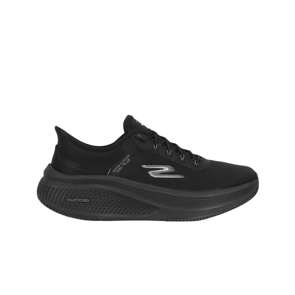 (W) 스케쳐스 고 런 엘리베이트 2.0 슬립 인스 블랙((W) Skechers Go Run Elevate 2.0 Slip Ins Black)