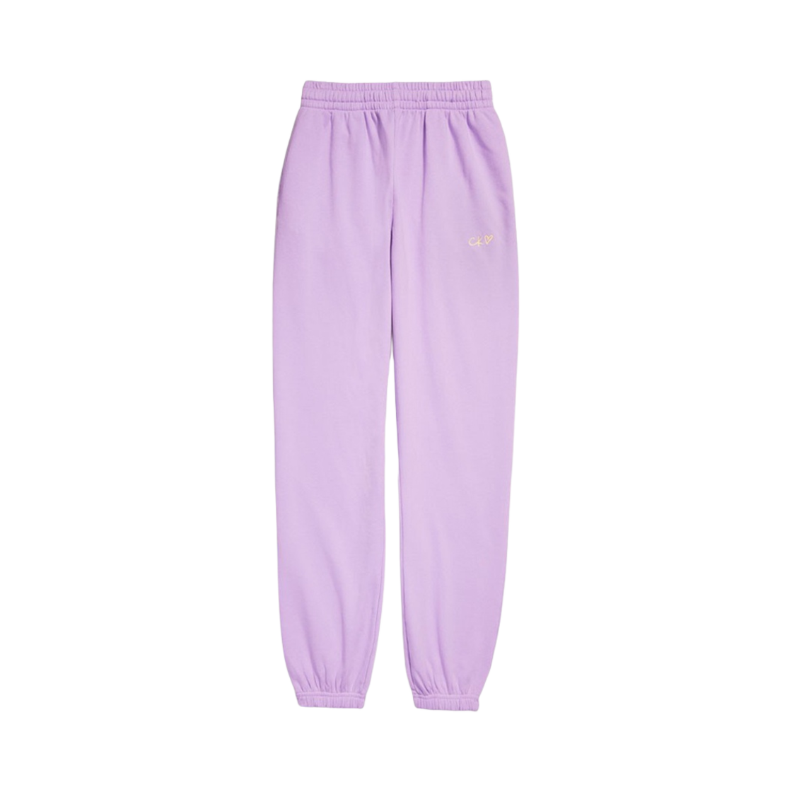 (W) 캘빈 클라인 x 제니 코튼 프렌치 테리 조거 팬츠 쉬어 라일락((W) Calvin Klein x Jennie Cotton French Terry Jogger Pants Sheer Lilac)