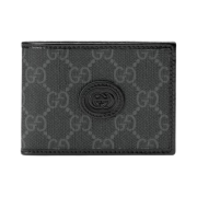 Gucci GG Supreme Mini Wallet with Interlocking G Black