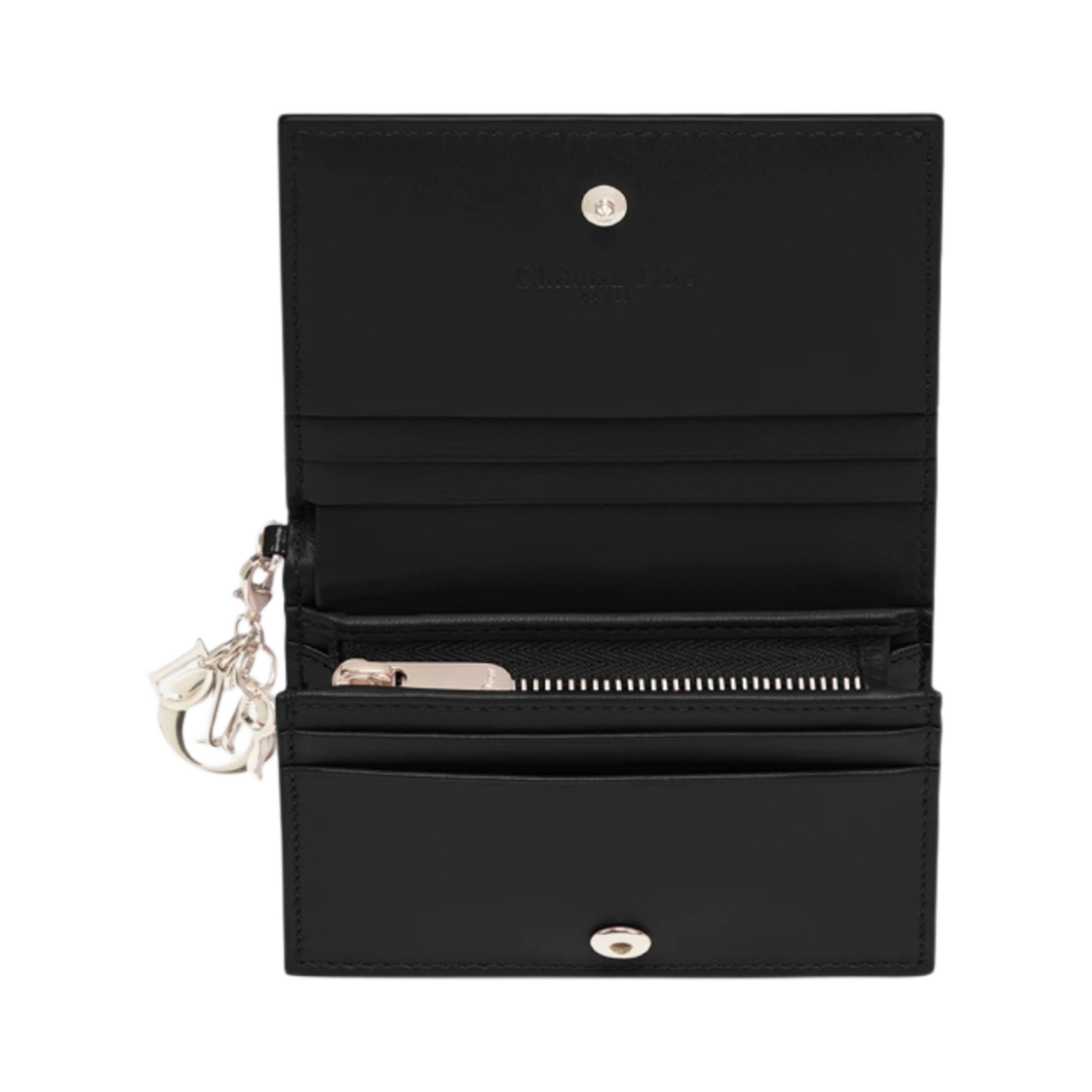 디올 미니 레이디 지갑 페이턴트 까나쥬 카프스킨 블랙(Dior Mini Lady Wallet Patent Cannage Calfskin Black) - 3