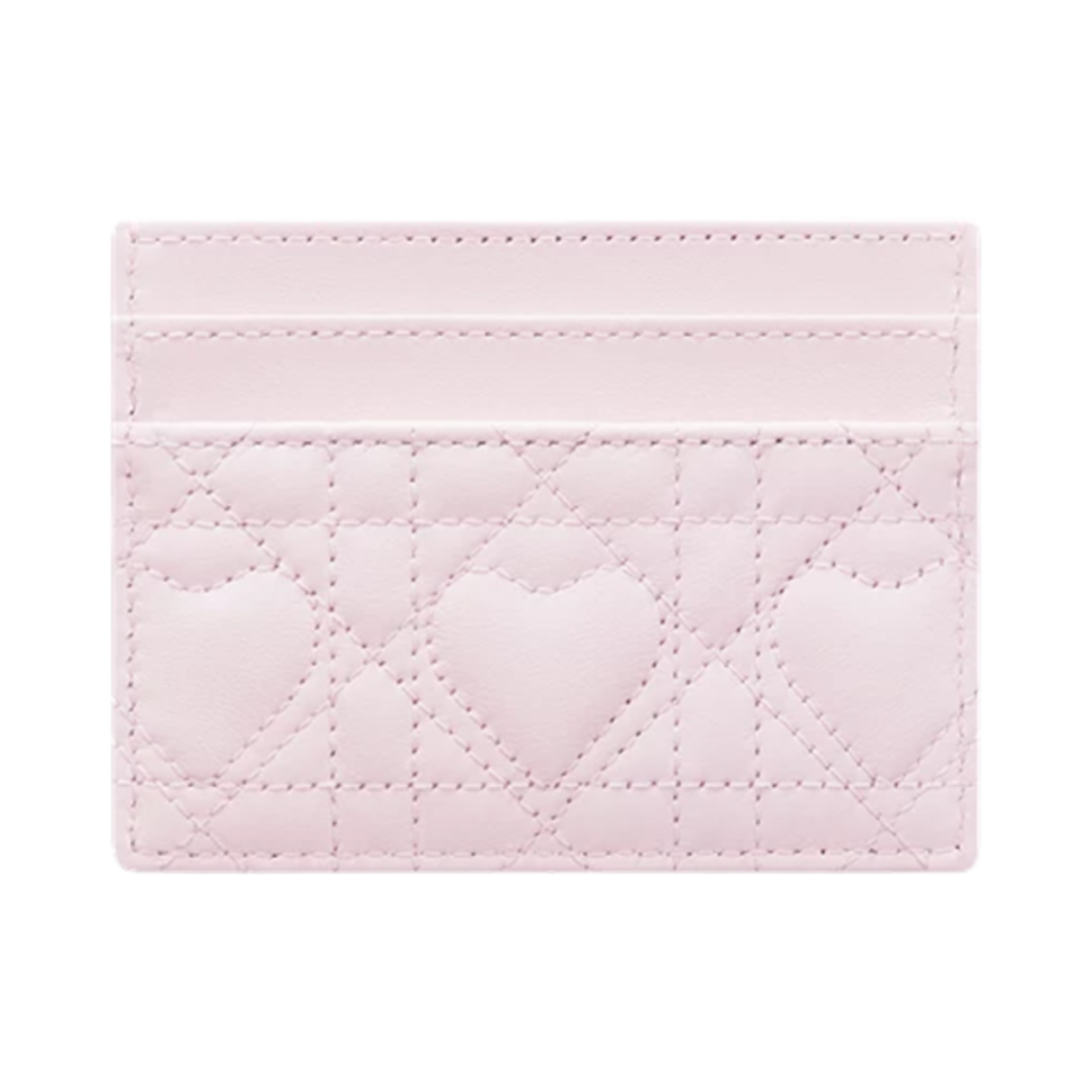 디올 디올아무르 졸리 프리지아 까나쥬 하트 카드 홀더 페일 핑크(Dior Dioramour Jolie Freesia Cannage Card Holder with Heart Pale Pink) - 2