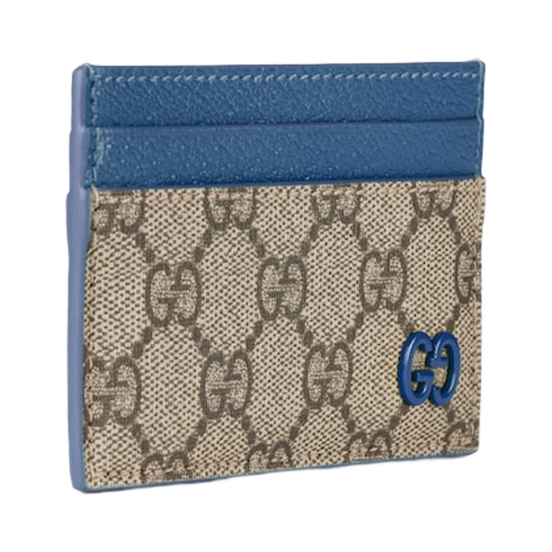 구찌 바이컬러 GG 카드 케이스 베이지 다크 브라운(Gucci Bi-Color GG Card Case Beige Dark Brown) - 2