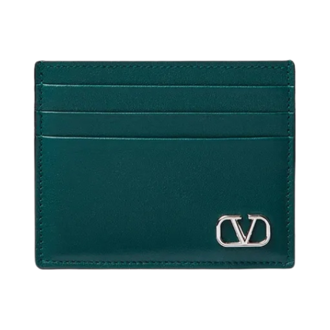 발렌티노 브이로고 시그니쳐 카드 홀더 칼리지 그린(Valentino Vlogo Signature Card Holder College Green) - 1