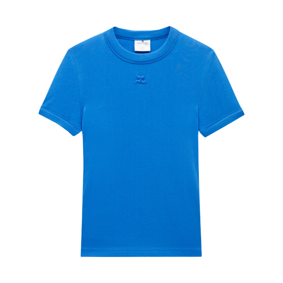 (W) 꾸레쥬 클래식 립 티셔츠 블루