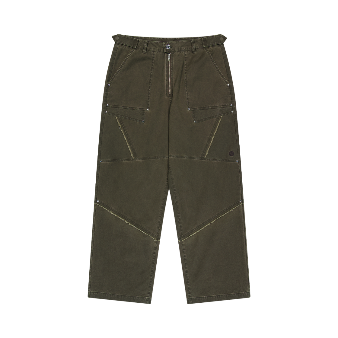 25Q1ODUPT07BR OFFGRID Structure Cotton Washing Pants Brown