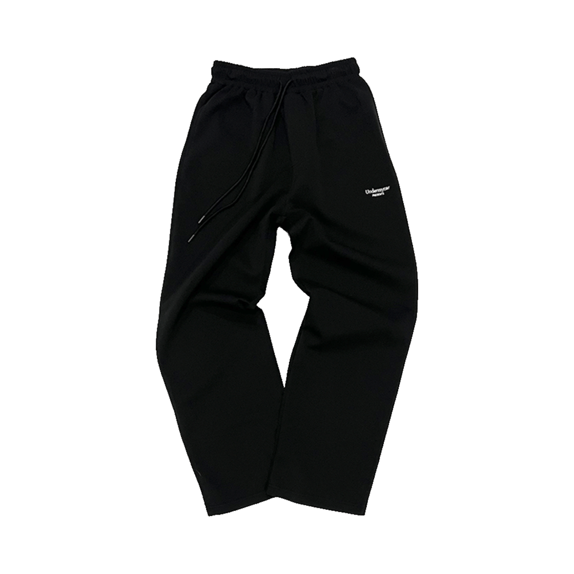 언더마이카 무.101 안티 Fxxking 로고 플레이 베이직 소프트 팬츠 블랙(Undermycar Mu.101 Anti Fxxking Logo Play Basic Soft Pants Black)
