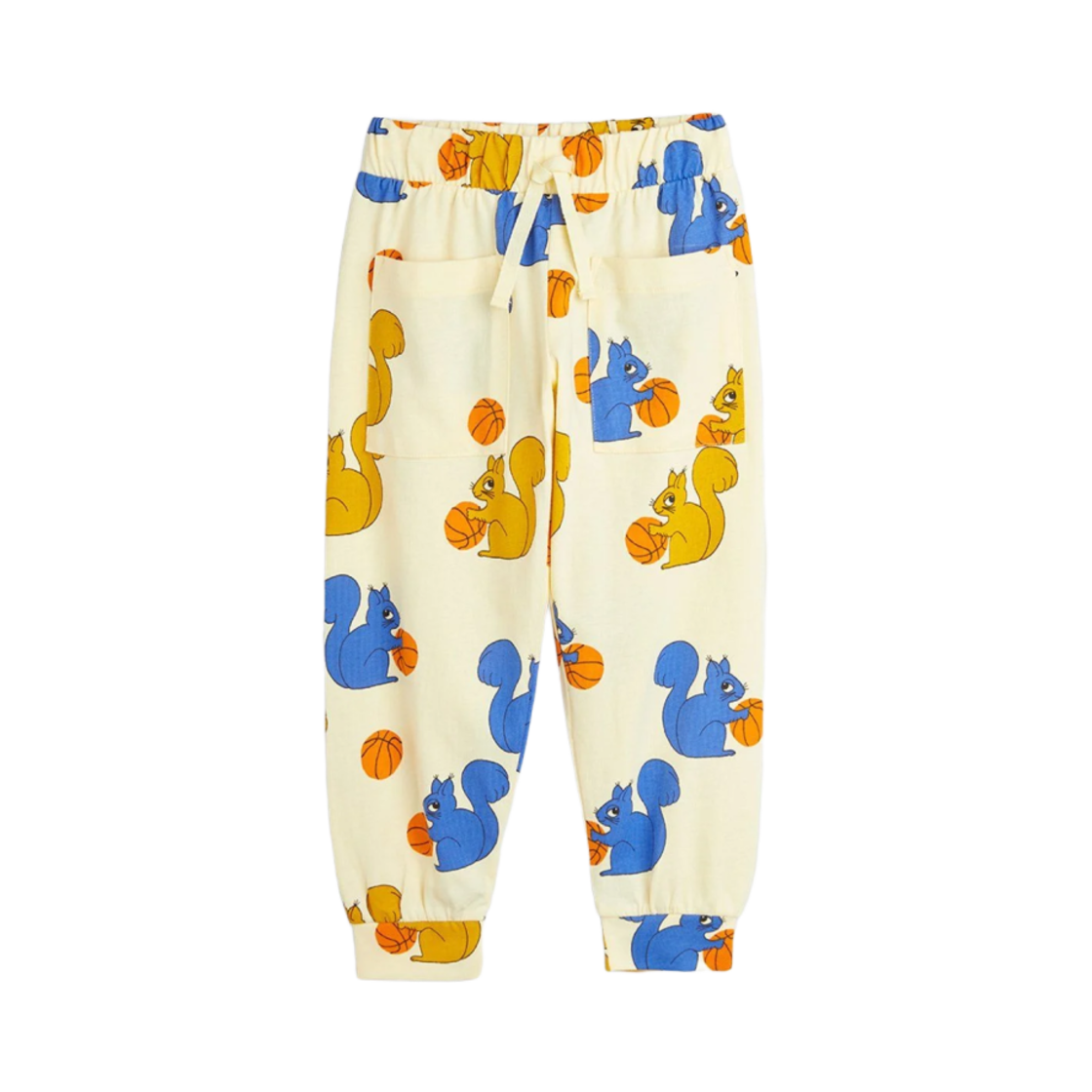 (키즈) 미니 로디니 스쿼럴 트라우저 옐로우((Kids) Mini Rodini Squirrels Trousers Yellow)
