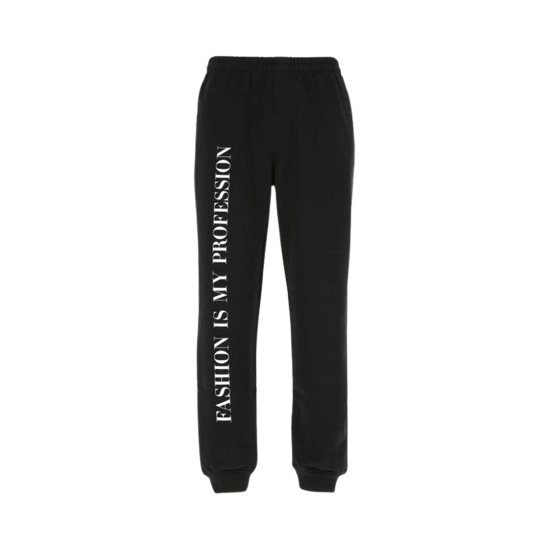 UA52PA170B Vetements Slogan Logo Training Pants Black