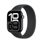 Apple Watch Series 10 46mm Cellular Jet Black Aluminium Case with Sport Band M/L Black (Korean Ver.)
