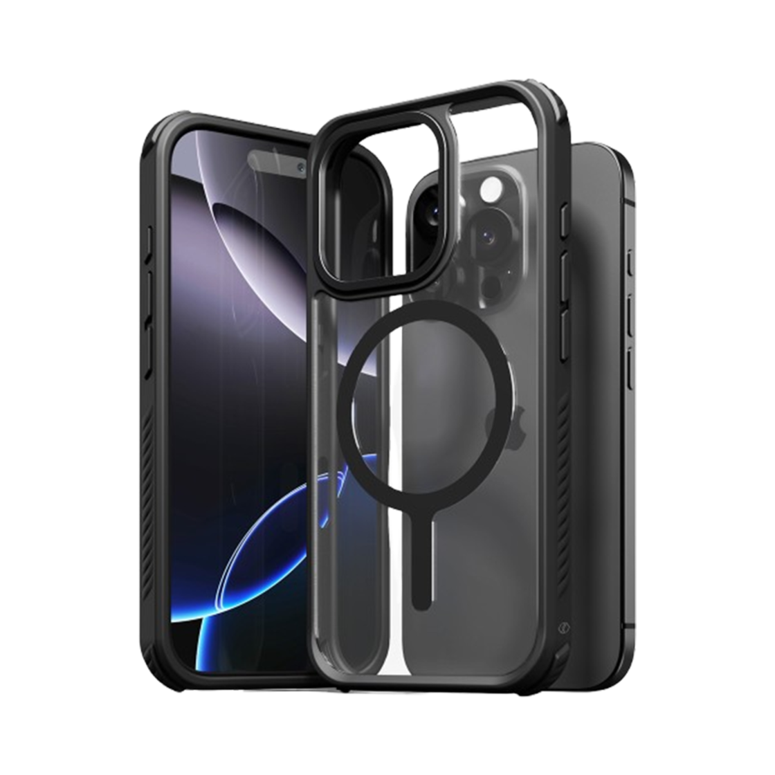 신지모루 맥세이프 하이 쉴드 범퍼 케이스 아이폰 블랙(SINJIMORU MagSafe High Shield Bumper Case iPhone Black)