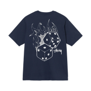 Stussy Fire Dice T-Shirt Navy