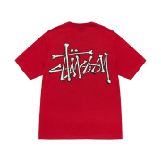 Stussy Bones Stock T-Shirt Dark Red
