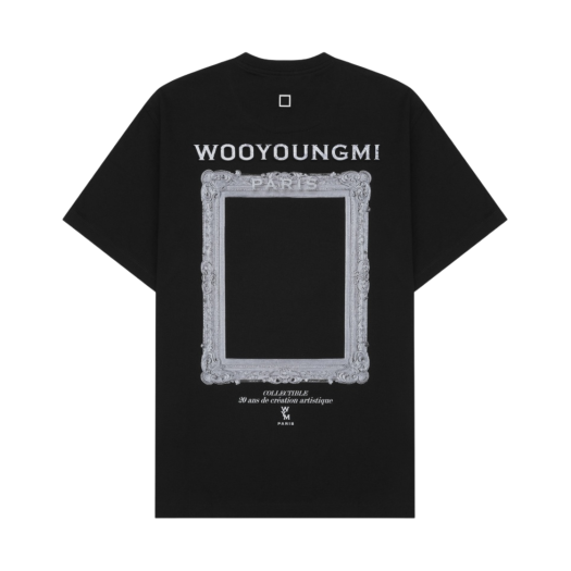 Wooyoungmi Frame Back Logo T-Shirt Black - 23SS
