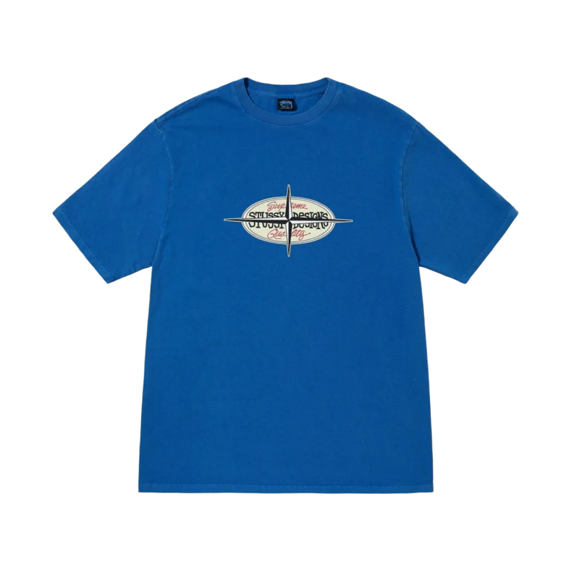 스투시 포인트 피그먼트 다이드 티셔츠 블루(Stussy Points Pigment Dyed T-Shirt Blue) - 1