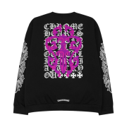 Chrome Hearts Eye Chart Dagger Crewneck Sweatshirt Black