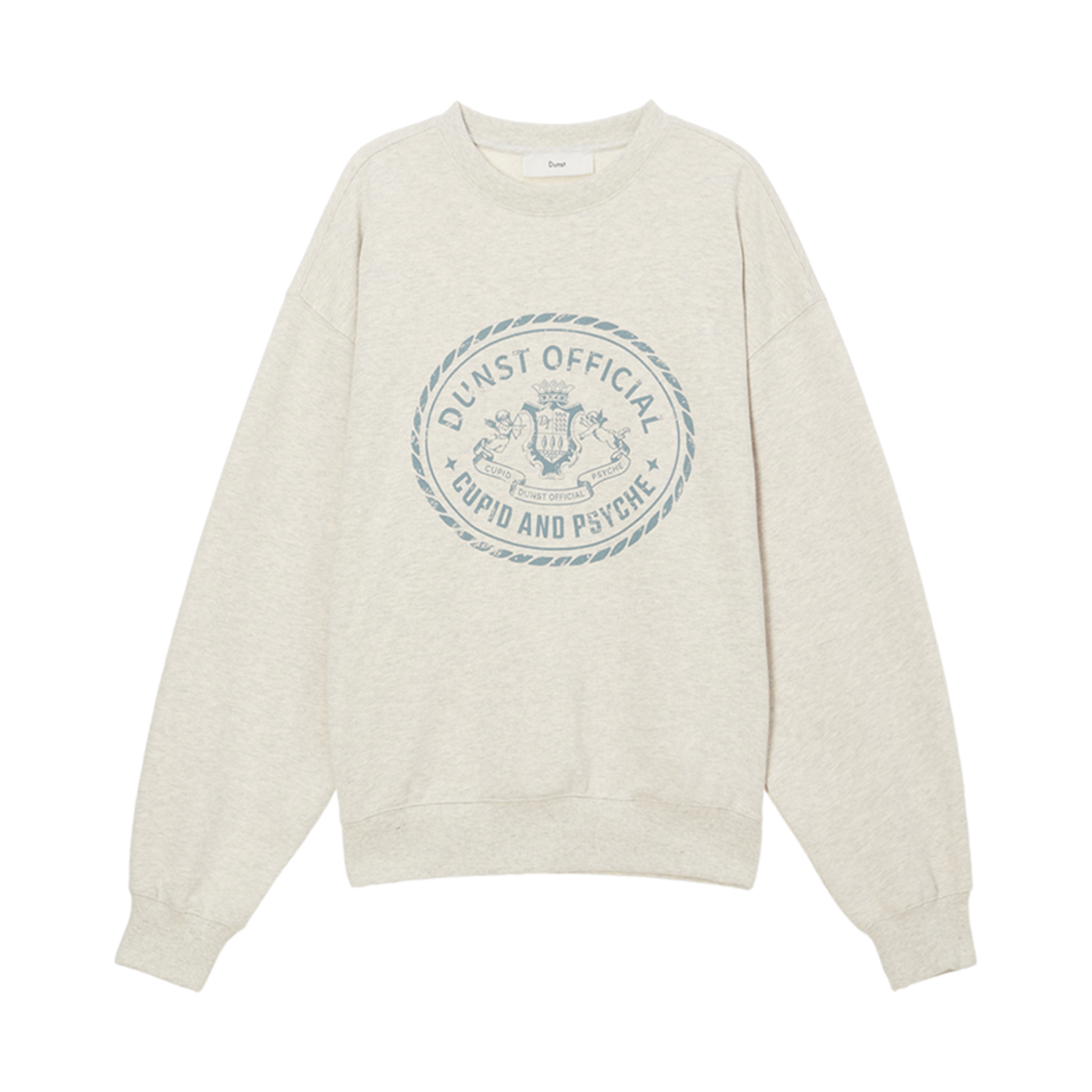 던스트 큐피드 캠퍼스 스웨트셔츠 오트밀 멜란지(Dunst Cupid Campus Sweatshirt Oatmeal Melange)