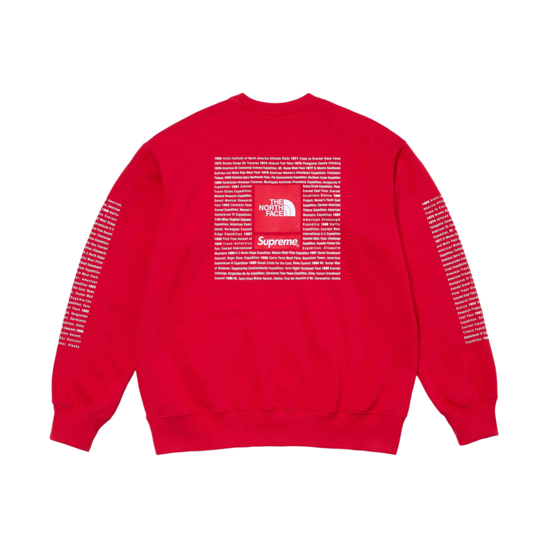 슈프림 x 노스페이스 크루넥 레드 - 24SS(Supreme x The North Face Crewneck Red - 24SS) - 2