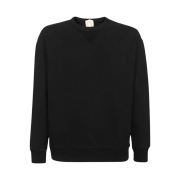 Ten C Garment Dyed Cotton Jersey Sweatshirt Black