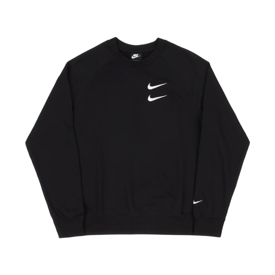 나이키 NSW 더블 스우시 스웨트셔츠 블랙 화이트 - US/EU(Nike NSW Double Swoosh Sweatshirt Black White - US/EU) - 1