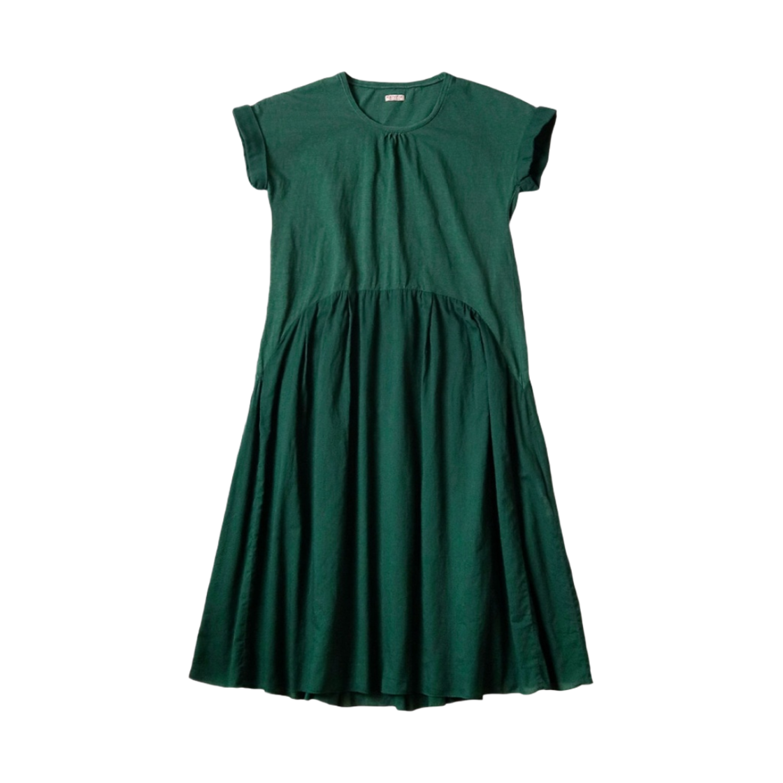 (W) 캐피탈 저지 x 싱글 레이어 거즈 오로라 드레스 그린((W) Kapital Jersey x Single Layer Gauze Aurora Dress Green) - 1