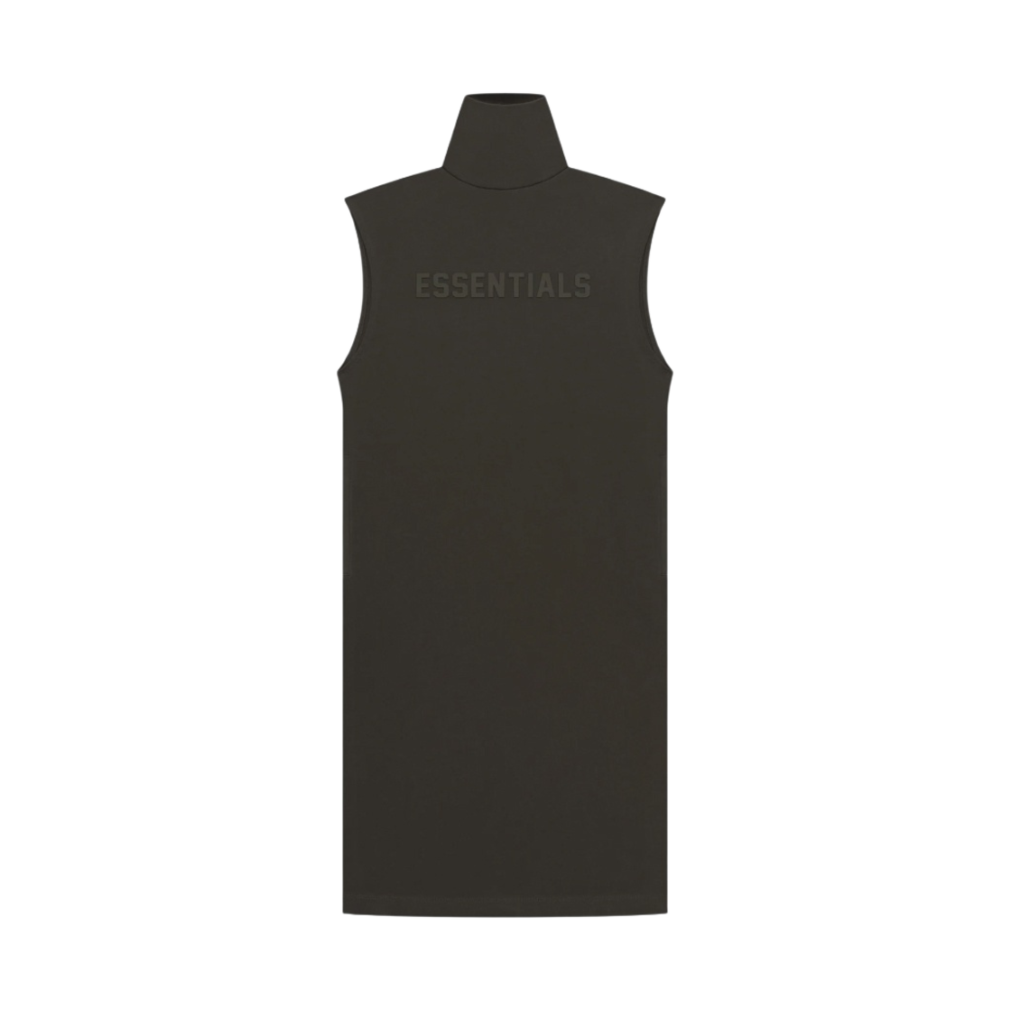 (W) 에센셜 슬리브리스 티셔츠 드레스 오프 블랙 - 23SS((W) Essentials Sleeveless T-Shirt Dress Off Black - 23SS) - 1