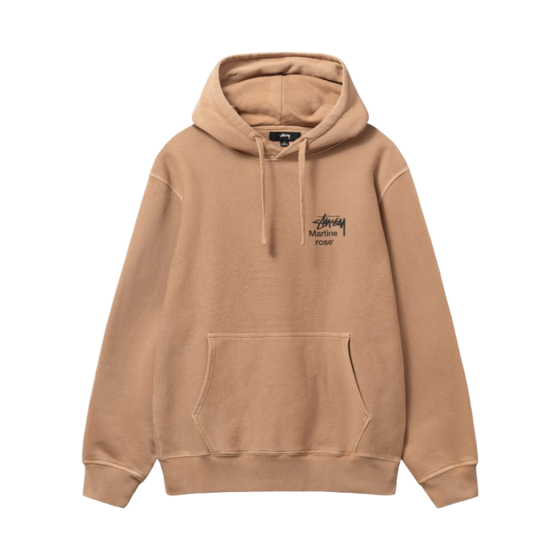 스투시 x 마틴 로즈 콜라주 피그먼트 다이드 후드 모카(Stussy x Martine Rose Collage Pigment Dyed Hoodie Mocha) - 2
