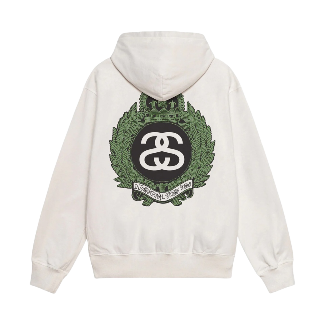 스투시 크라운 리쓰 피그먼트 다이드 후드 내츄럴(Stussy Crown Wreath Pigment Dyed Hoodie Natural) - 1